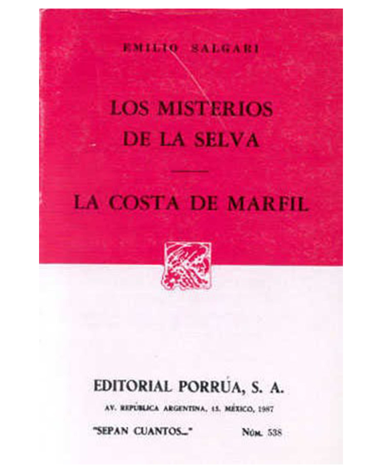 Foto 2 pulgar | Libro Los Misterios De La Selva · La Costa De Marfil- Editorial Porrúa - Salgari Gradara, Emilio Carlo Giuseppe María