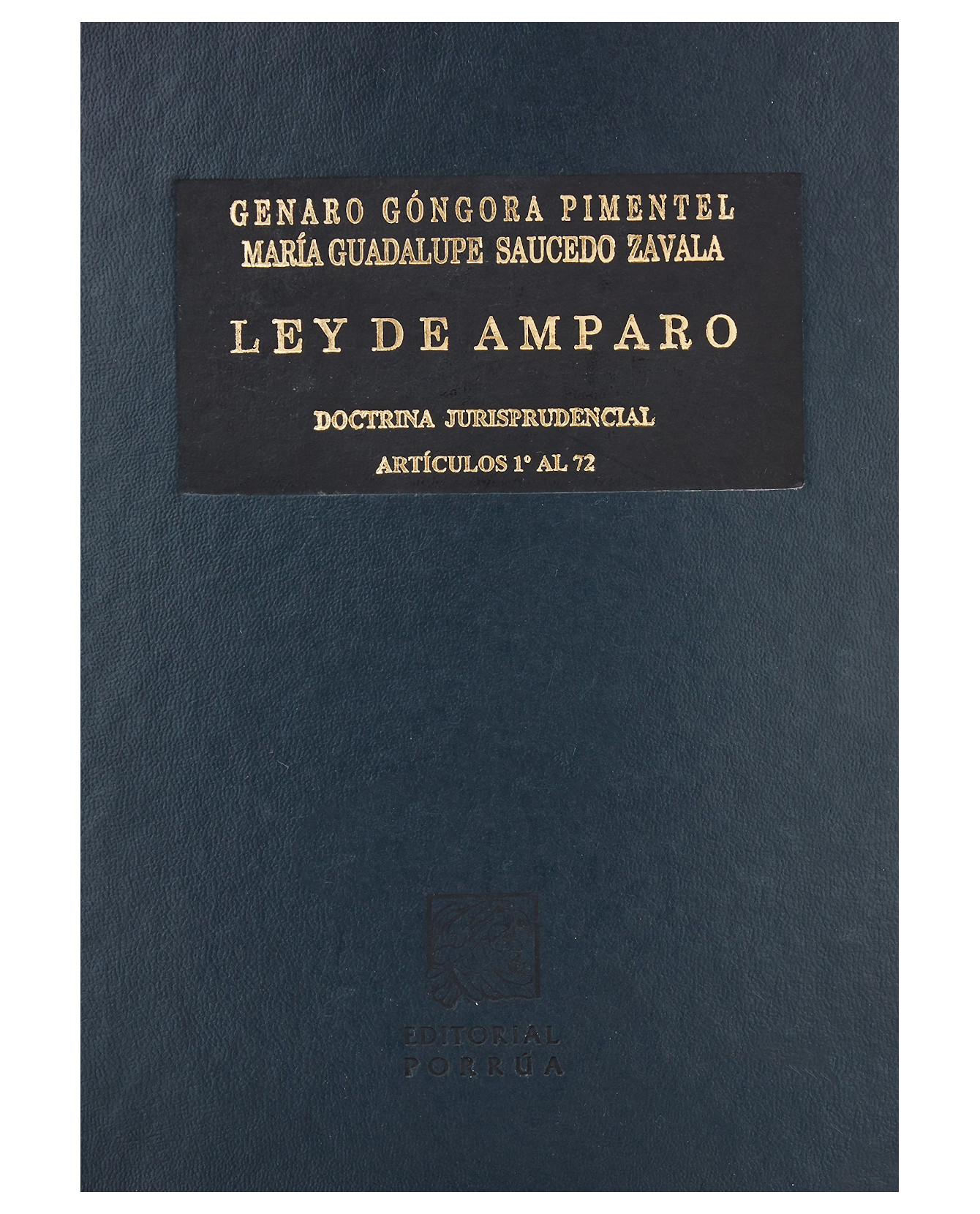 Foto 2 pulgar | Libro Ley De Amparo Tomo I: Primera Y Segunda Parte- Editorial Porrúa - Góngora Pimentel, Genaro David
