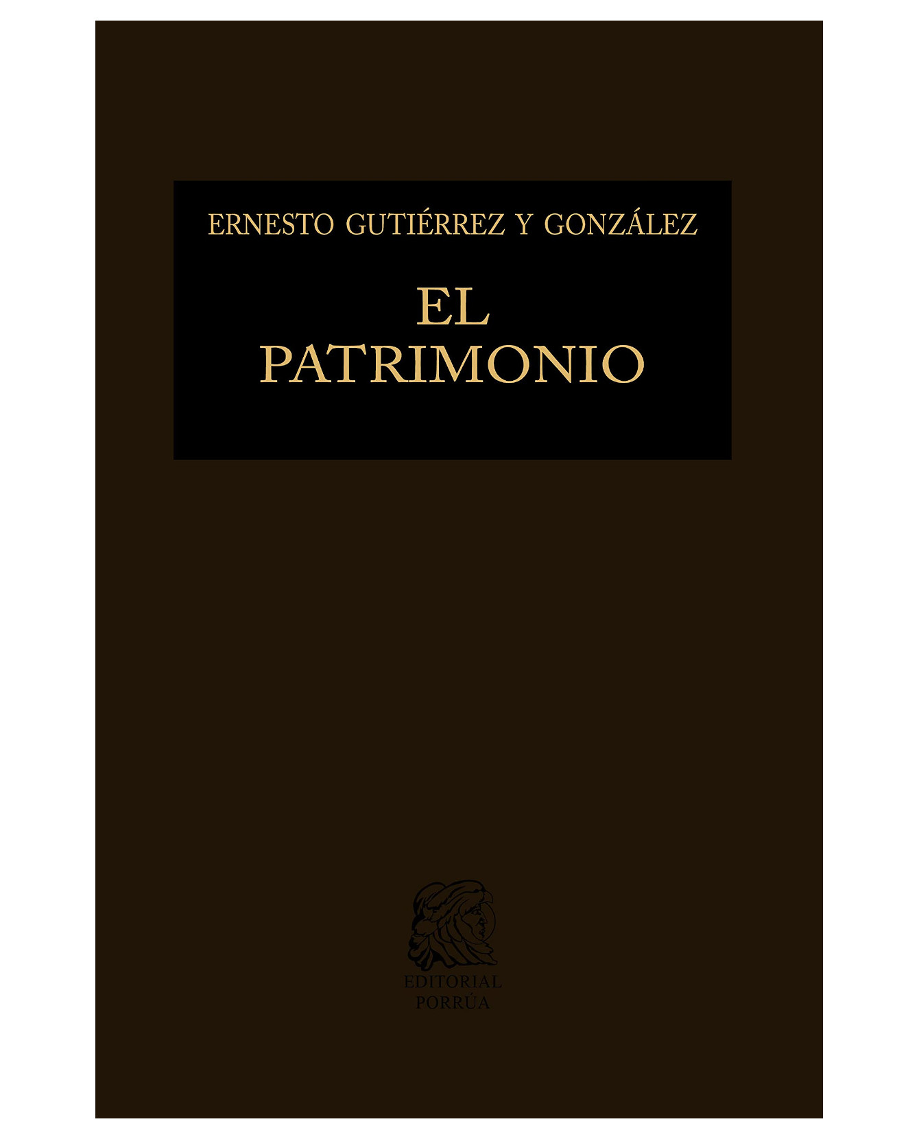 Libro El Patrimonio- Editorial Porrúa - Gutiérrez Y González, Ernesto