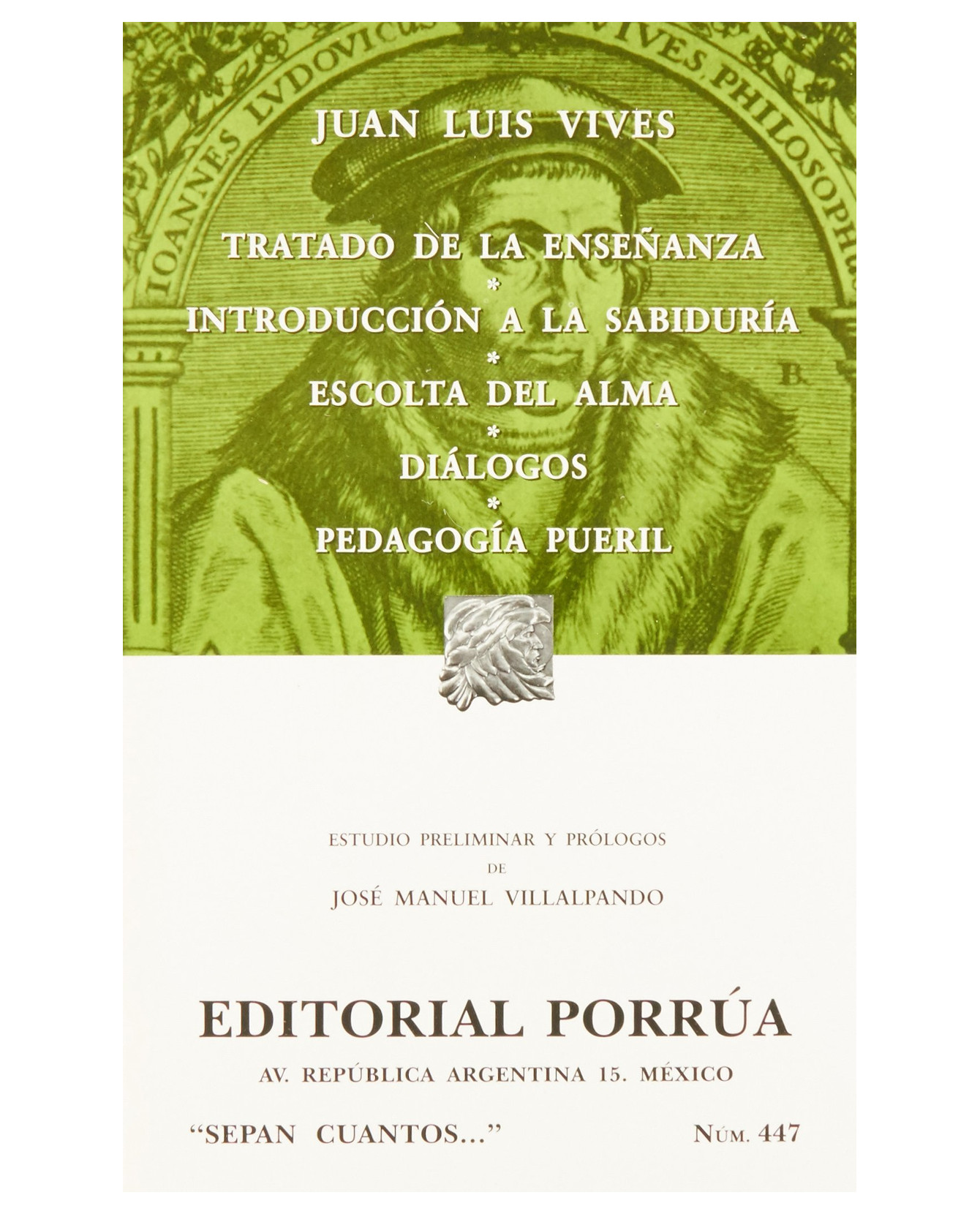 Foto 2 pulgar | Libro Tratado De La Enseñanza · Introducción A La Sabiduría- Editorial Porrúa - Vives, Juan Luis