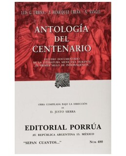 Foto 1 | Libro Antología Del Centenario - Editorial Porrúa México - Urbina, Luis G