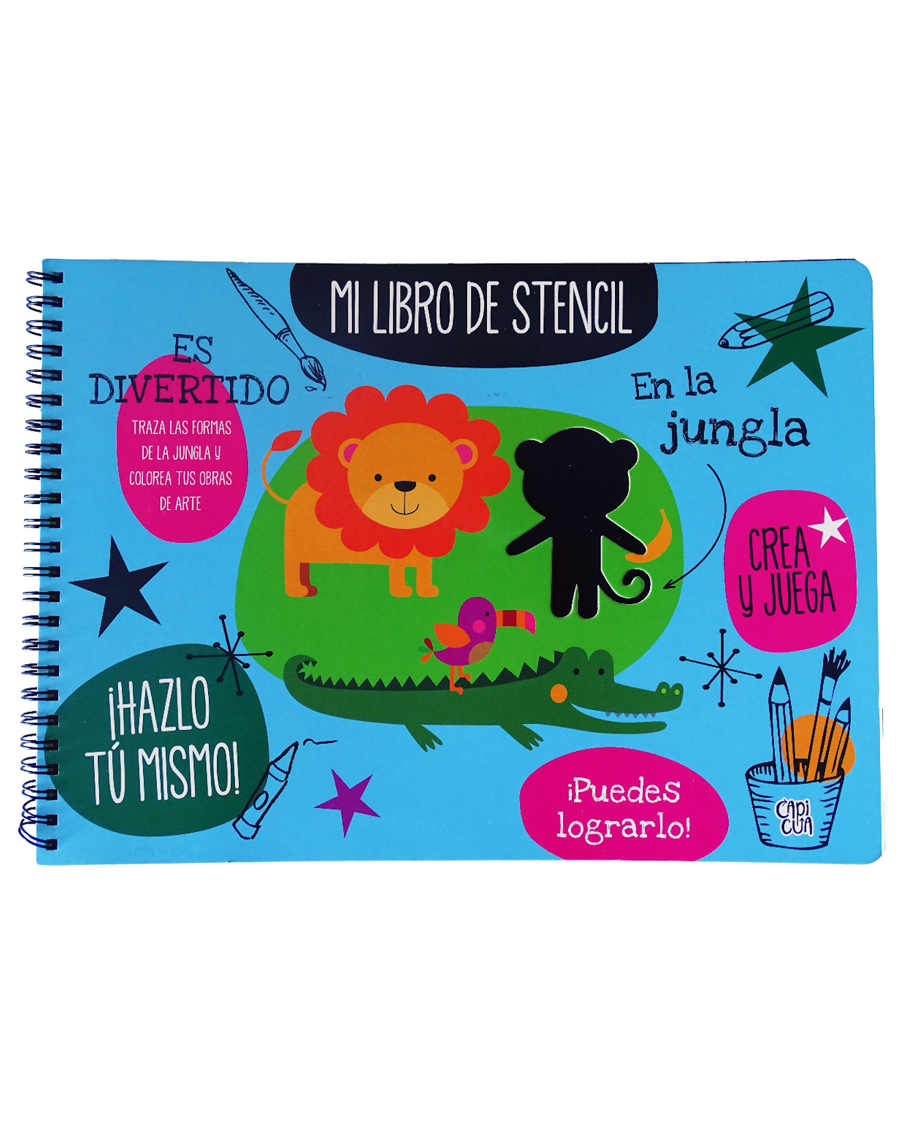 Libro En La Jungla: Mi Libro De Stencil - Capicúa - Capicúa