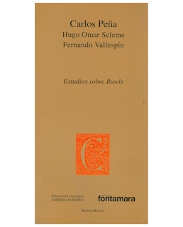 Foto 1 | Libro Estudios Sobre Rawls - Fontamara - Carlos Peña, Hugo Omar Seleme, Fernando Vallespín