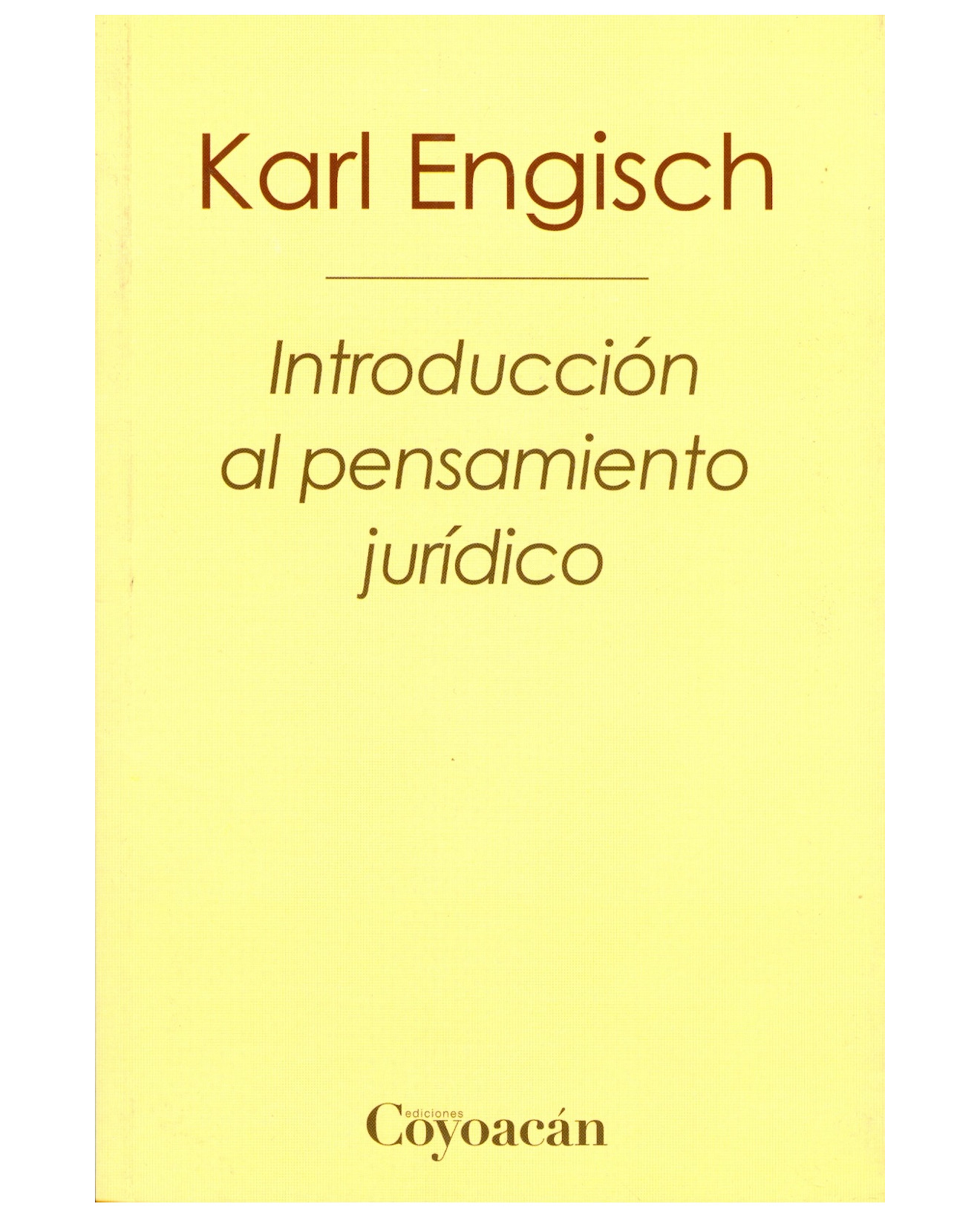 Foto 1 | Libro Introducción Al Pensamiento Jurídico - Coyoacán - Karl Engisch