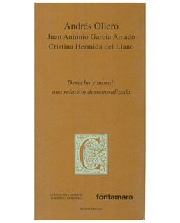 Foto 1 | Libro Derecho Y Moral: Una Relación Desnaturalizada - Fontamara - Andrés Ollero