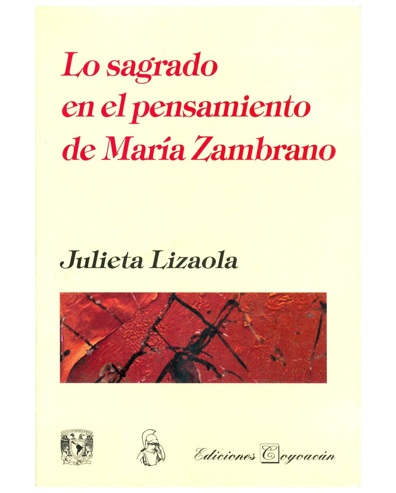 Foto 1 | Libro Lo Sagrado En El Pensamiento De María Zambrano - Coyoacán - Julieta Lizaola