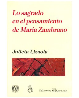 Foto 1 | Libro Lo Sagrado En El Pensamiento De María Zambrano - Coyoacán - Julieta Lizaola