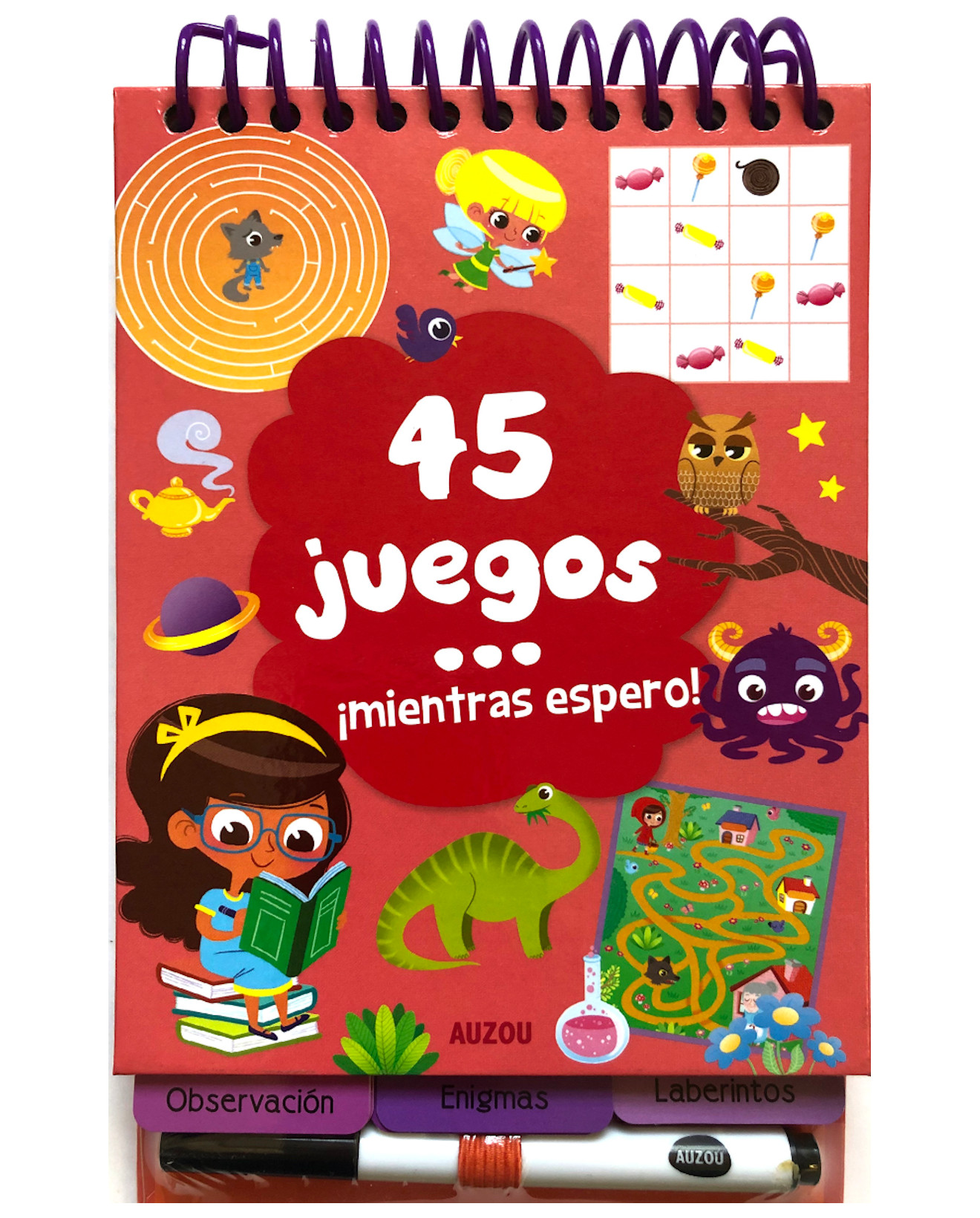 Foto 2 pulgar | Libro 45 Juegos Mientras Espero - Auzou - Margo, Marie