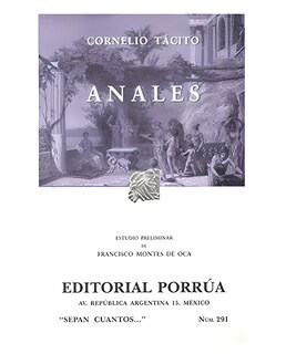 Foto 1 | Libro Anales - Editorial Porrúa México - Tácito, Cornelio