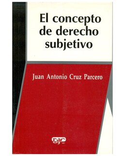 Foto 1 | Libro El Concepto De Derecho Subjetivo - Fontamara - Juan Antonio Cruz Parcero