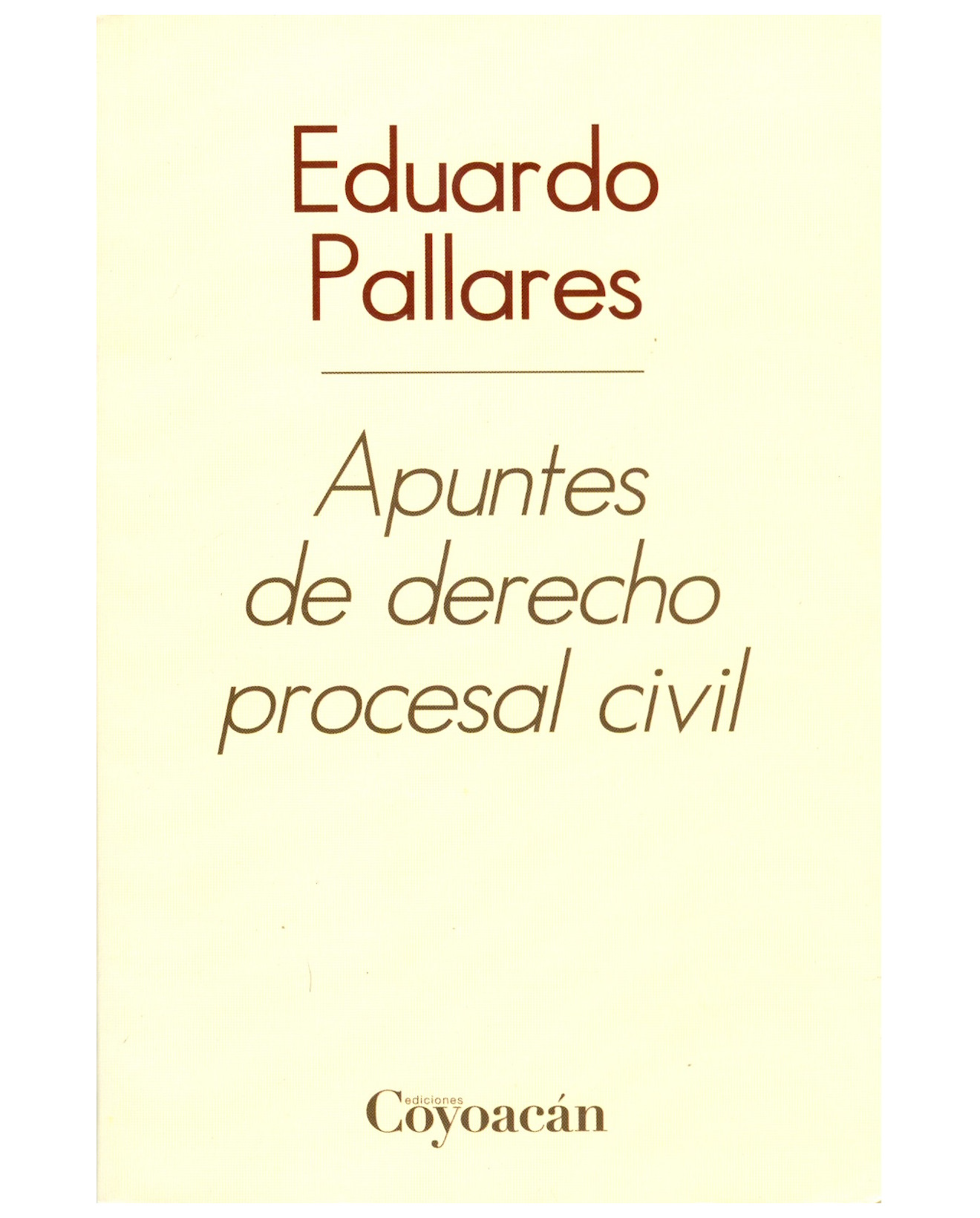 Foto 2 pulgar | Libro Apuntes De Derecho Procesal Civil - Coyoacán - Eduardo Pallares