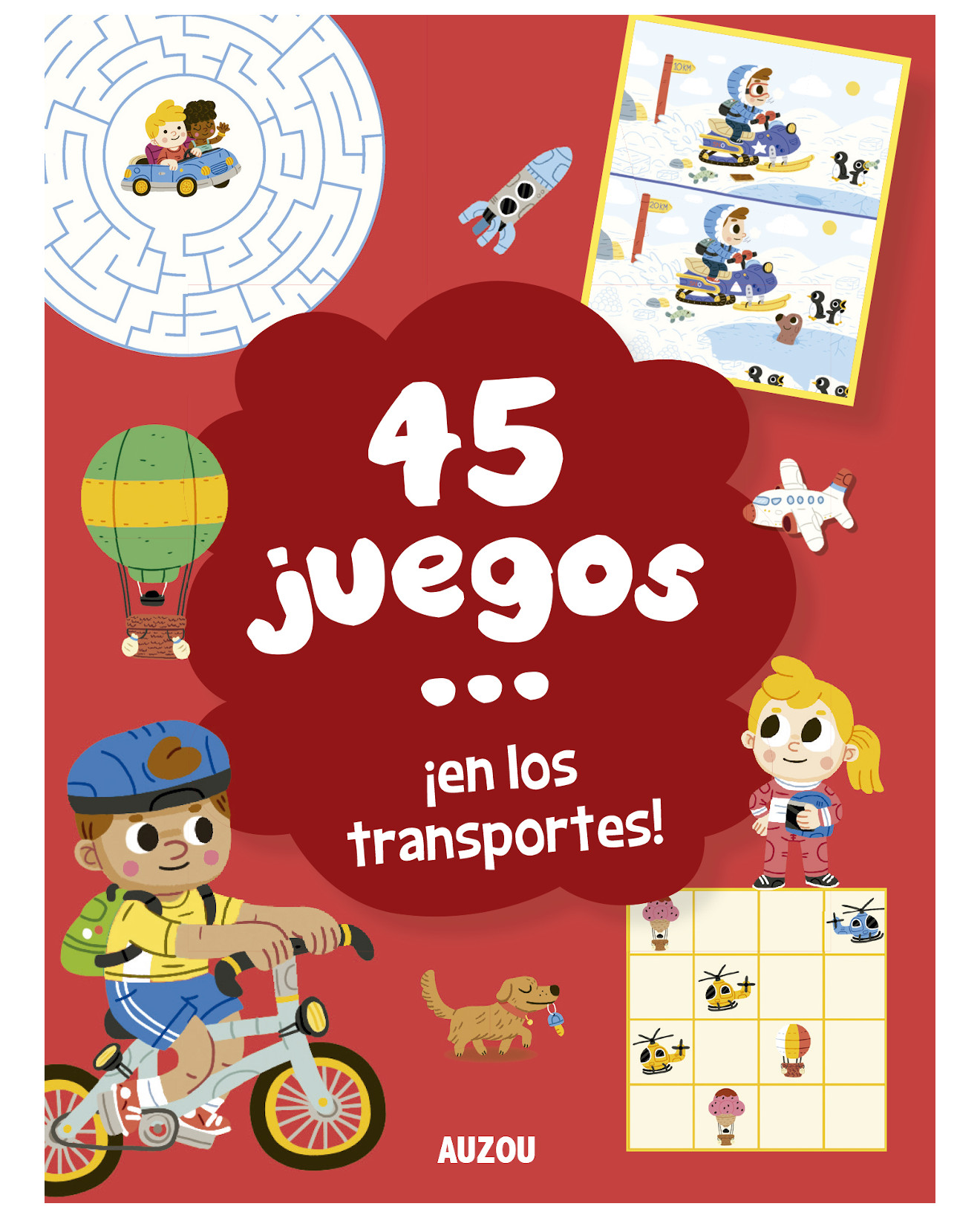 Libro 45 Juegos En Los Transportes - Auzou - Rennocks, Sam