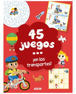 Foto 1 | Libro 45 Juegos En Los Transportes - Auzou - Rennocks, Sam