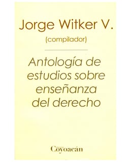 Foto 1 | Libro Antología De Estudios Sobre Enseñanza Del Derecho - Coyoacán - Jorge Witker V. (comp.)