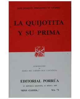 Foto 1 | Libro La Quijotita Y Su Prima - Editorial Porrúa México - Fernández De Lizardi, José Joaquín