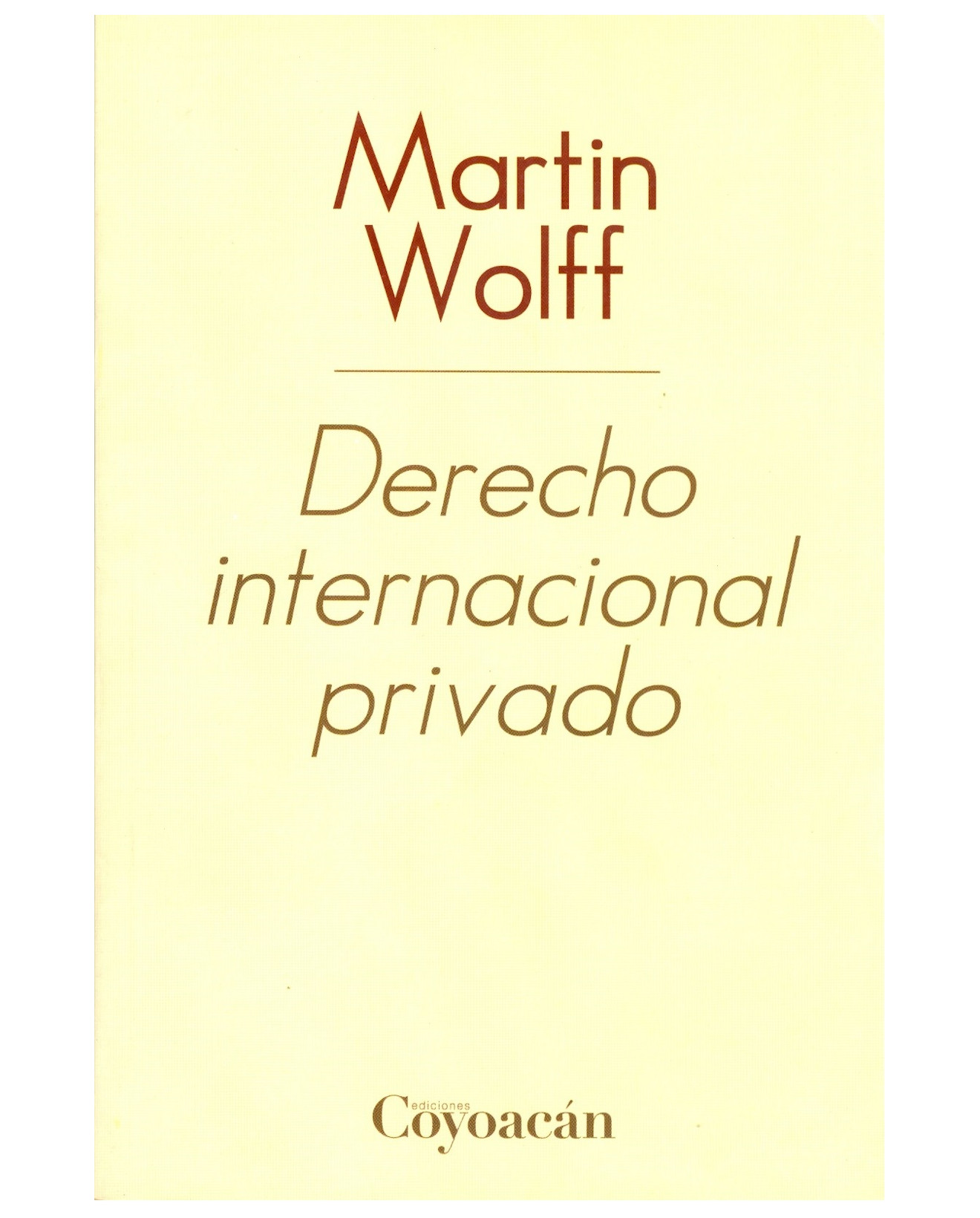 Foto 2 pulgar | Libro Derecho Internacional Privado - Coyoacán - Martín Wolff