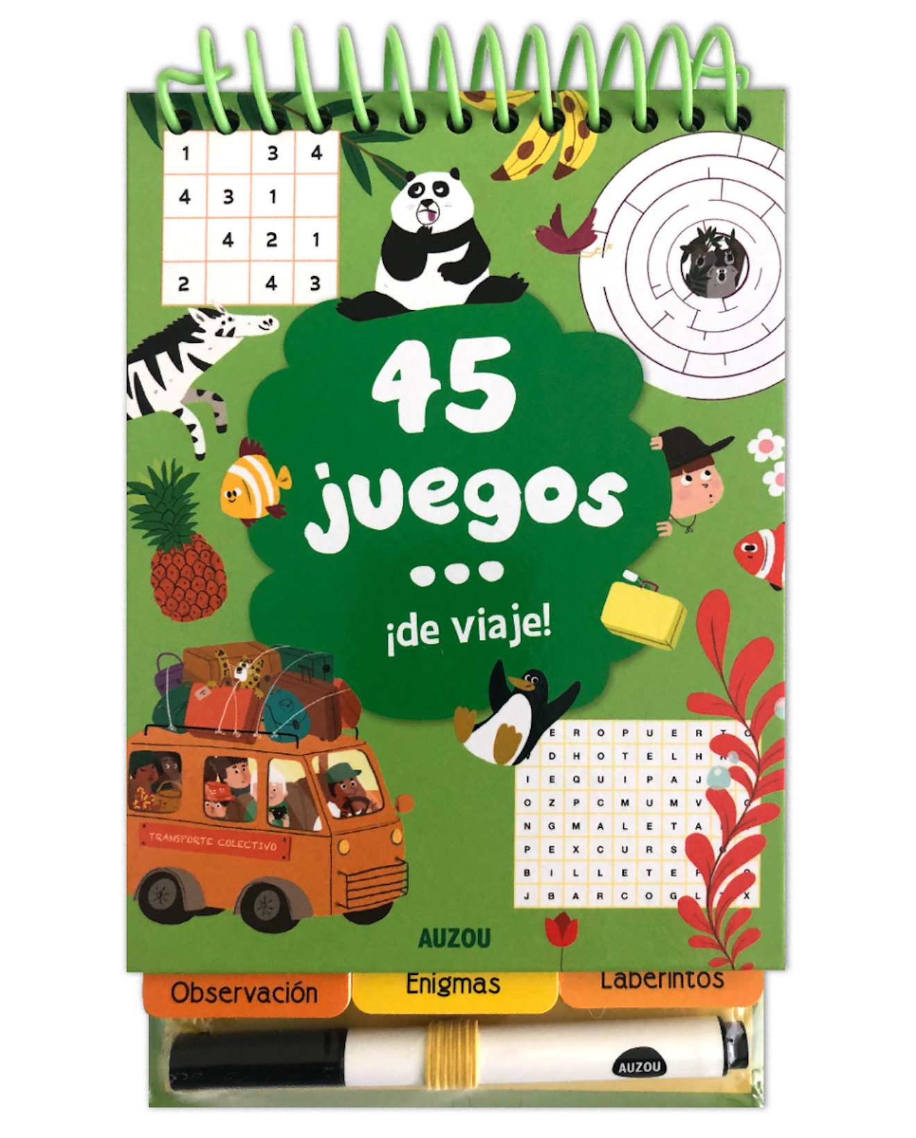 Foto 2 pulgar | Libro 45 Juegos De Viaje - Auzou - Auzou