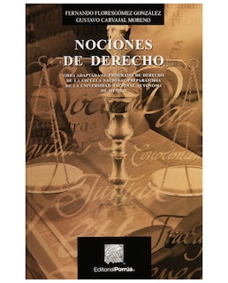 Foto 1 | Libro Nociones De Derecho - Editorial Porrúa México - Floresgómez González