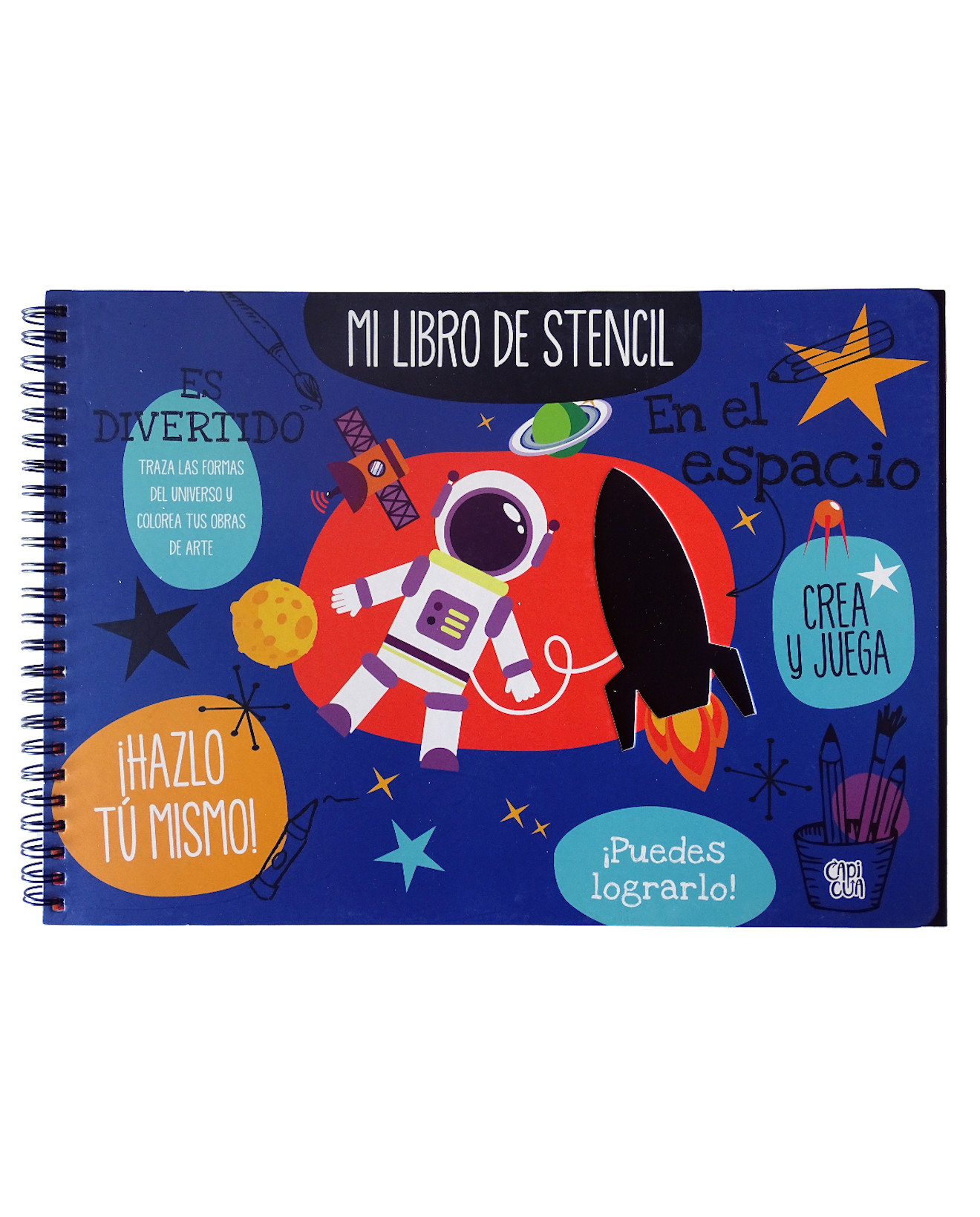 Foto 2 pulgar | Libro En El Espacio: Mi Libro De Stencil - Capicúa - Capicúa