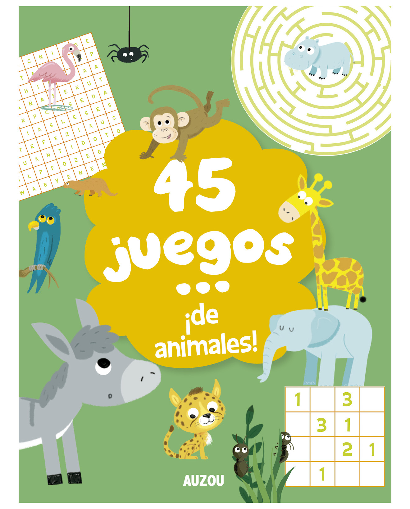 Libro 45 Juegos De Animales - Auzou - Ponchon, Christine