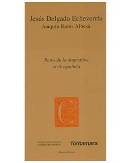 Foto 1 | Libro Retos De La Dogmática Civil Española - Fontamara - Jesús Delgado Echeverría, Joaquín Rams Albesa