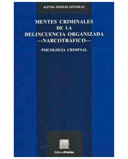 Foto 1 | Libro Mentes Criminales De La Delincuencia Organizada - Editorial Porrúa México - Angeles Astudillo,, Aleyda