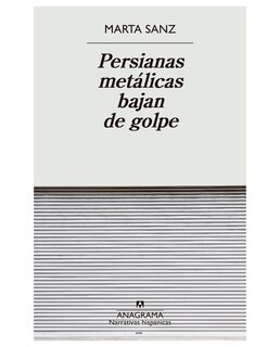 Foto 1 | Libro Persianas Metálicas Bajan De Golpe - Anagrama - Sanz Marta