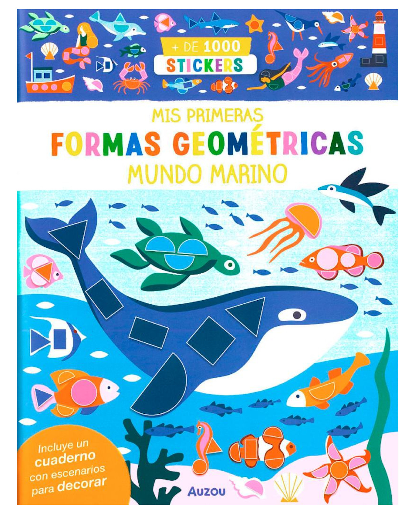 Foto 2 pulgar | Libro Mis Primera Formas Geométricas Mundo Marino Auzou Auzou