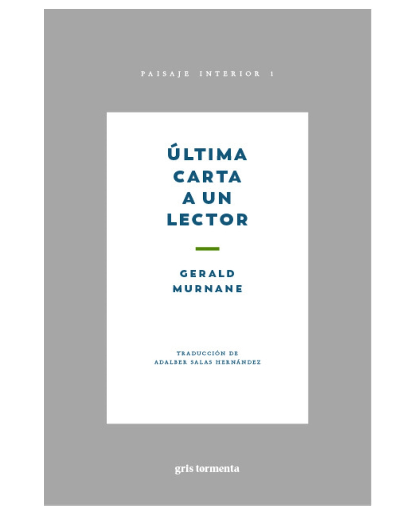 Foto 2 pulgar | Libros Última Carta A Un Lector Autor Gerald Murnane