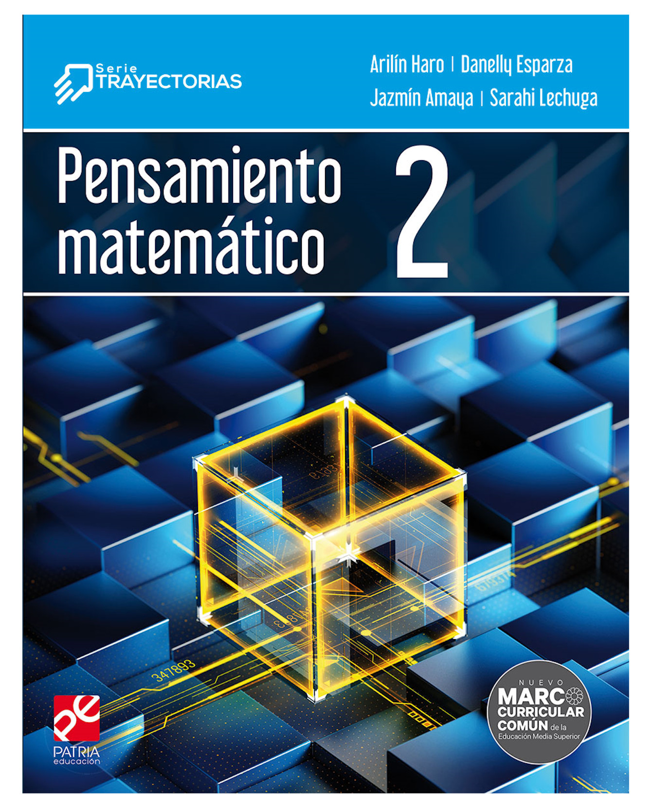 Foto 1 | Libro Pensamiento Matemático 2. Serie Trayectorias - Patria Educación - Haro Palma