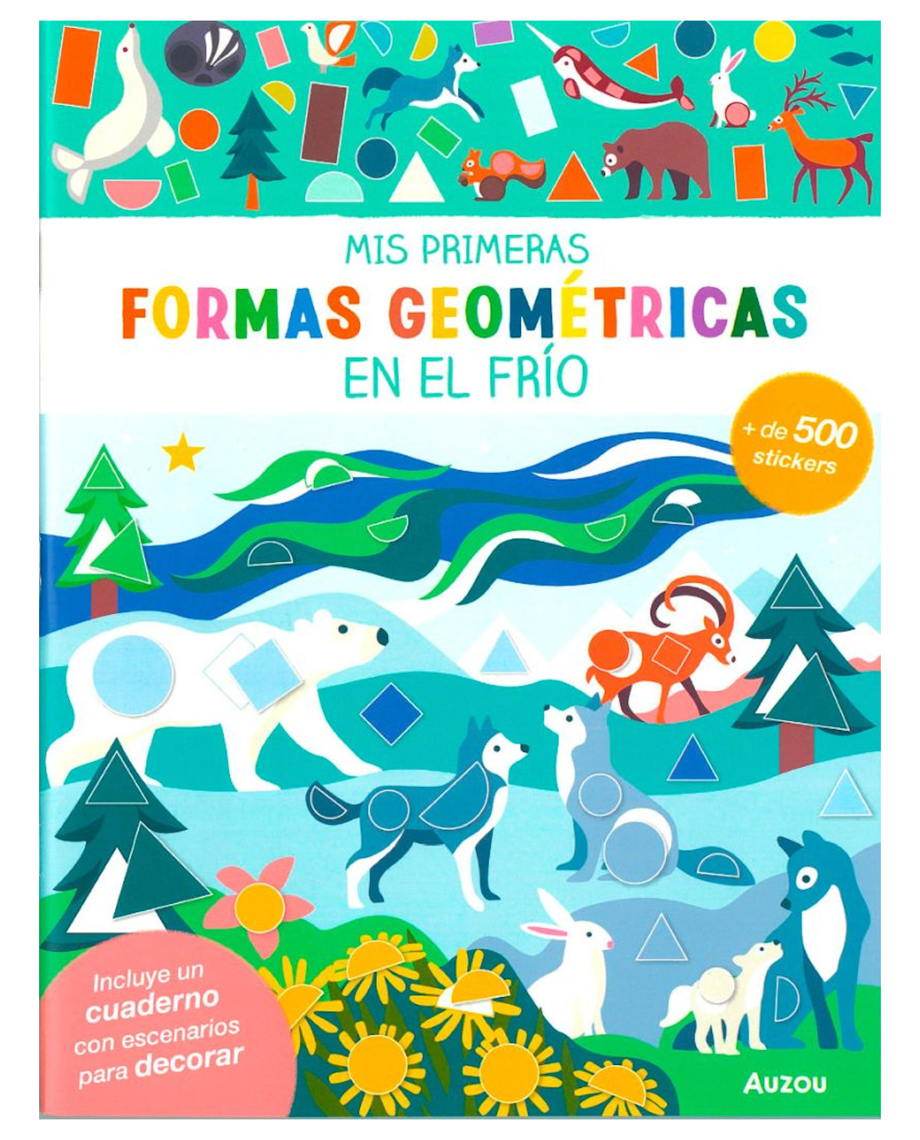 Foto 2 pulgar | Libro Mis Primera Formas Geométricas- En El Frío - Auzou - Auzou