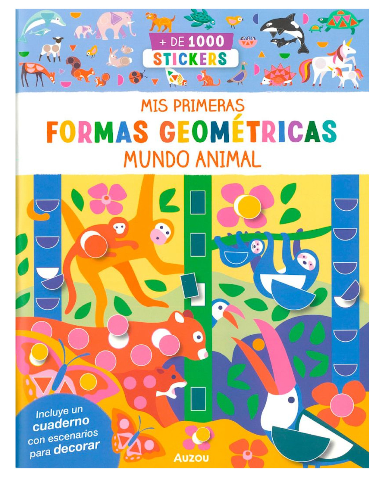 Foto 2 pulgar | Libro Mis Primera Formas Geométricas- Mundo Animal - Auzou - Auzou