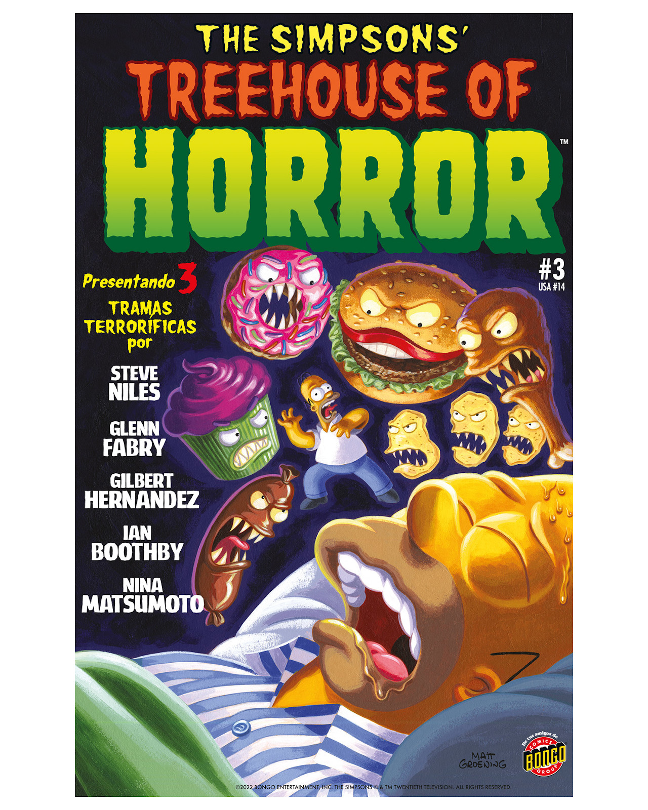 Libro - Bart Simpsons Treehouse Of Horror 3 - Kamite - Steve Niles