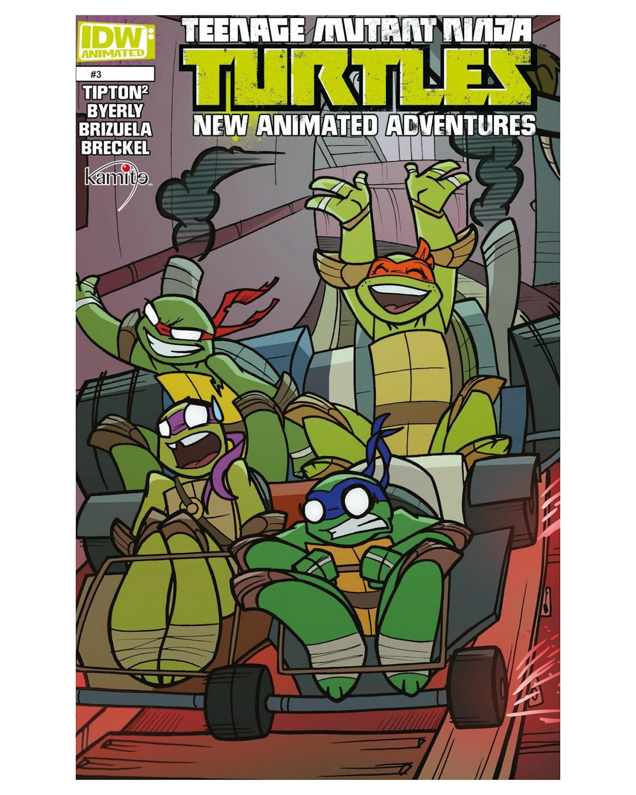 Foto 2 pulgar | Cómic Teenage Mutant Ninja Turtles New Animated Adventures 3b Kamite Kenny Byerly