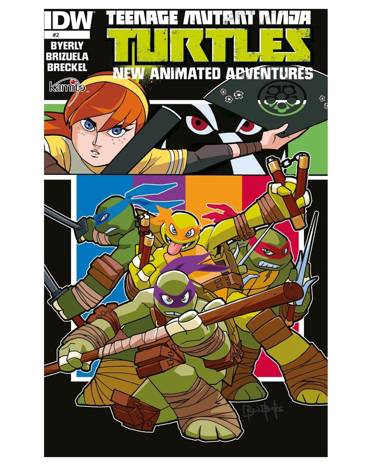 Foto 2 pulgar | Cómic Teenage Mutant Ninja Turtles New Animated Adventures 2b Kamite Kenny Byerly