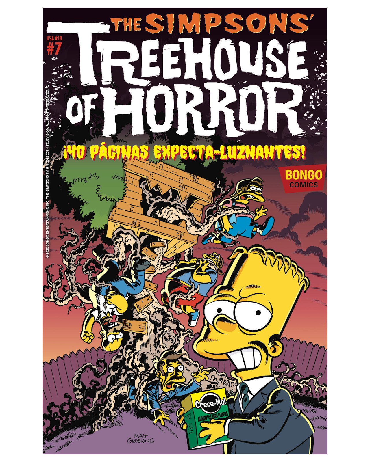Foto 2 pulgar | Cómic The Simpsons Treehouse Of Horror 7 Kamite Shane Houghton