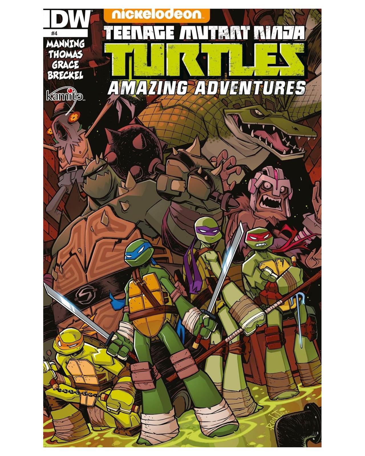 Foto 2 pulgar | Libro - Teenage Mutant Ninja Turtles Amazing Adventures 4a - Kamite - Matthew K. Manning