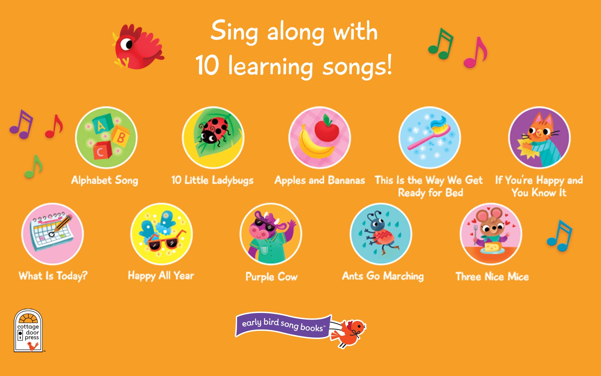 Foto 5 pulgar | Libro Sonoro Cottage Door Press Abc Y 123 Learning Songs - Venta Internacional.