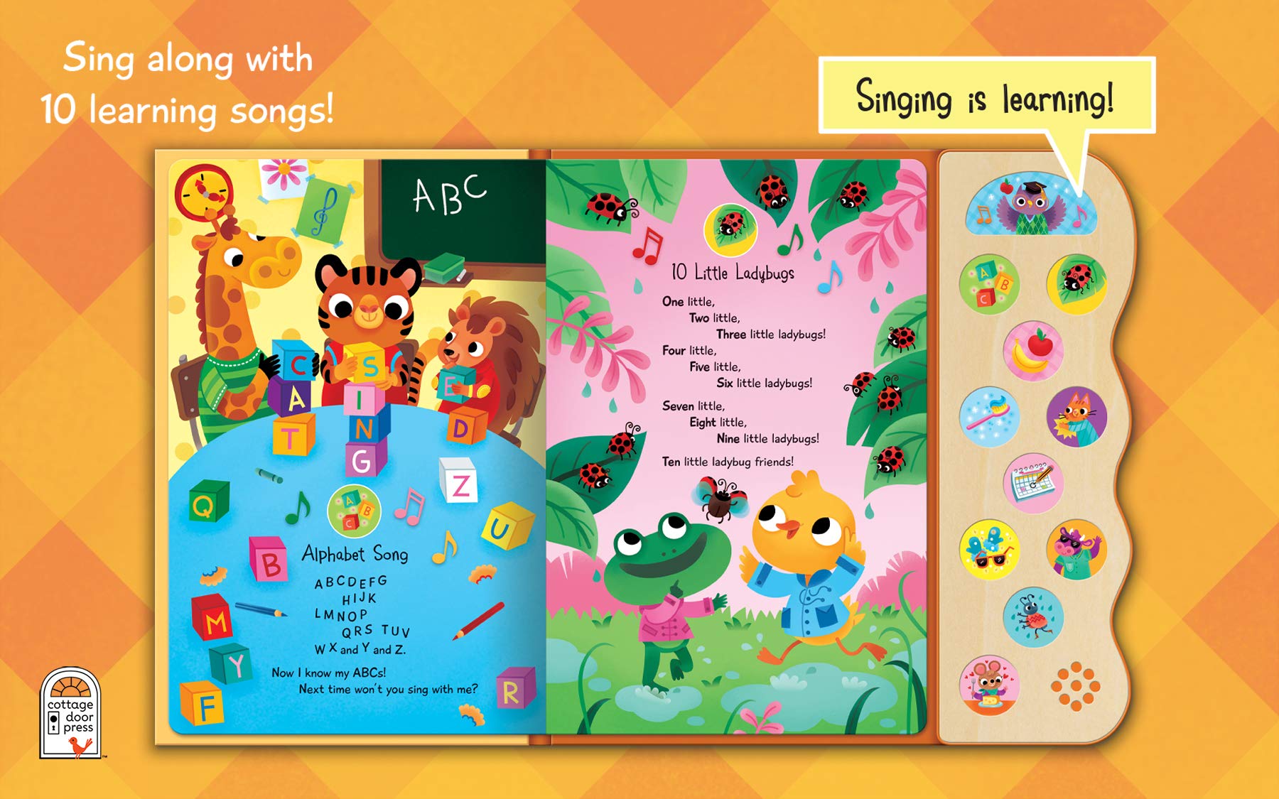Foto 6 pulgar | Libro Sonoro Cottage Door Press Abc Y 123 Learning Songs - Venta Internacional.