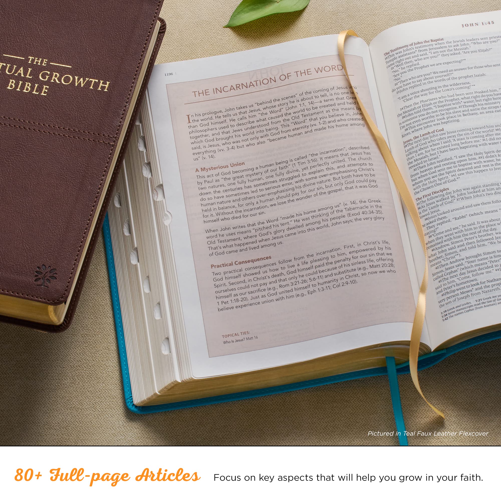 Foto 4 pulgar | Libro Christian Art Gifts The Spiritual Growth Bible (nlt) - Venta Internacional.