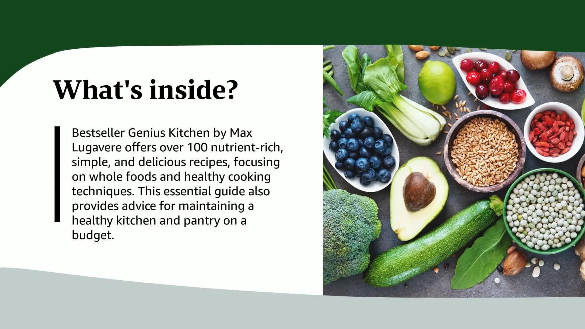 Foto 2 | Book Genius Kitchen: Más De 100 Recetas Fáciles Y Deliciosas - Venta Internacional.