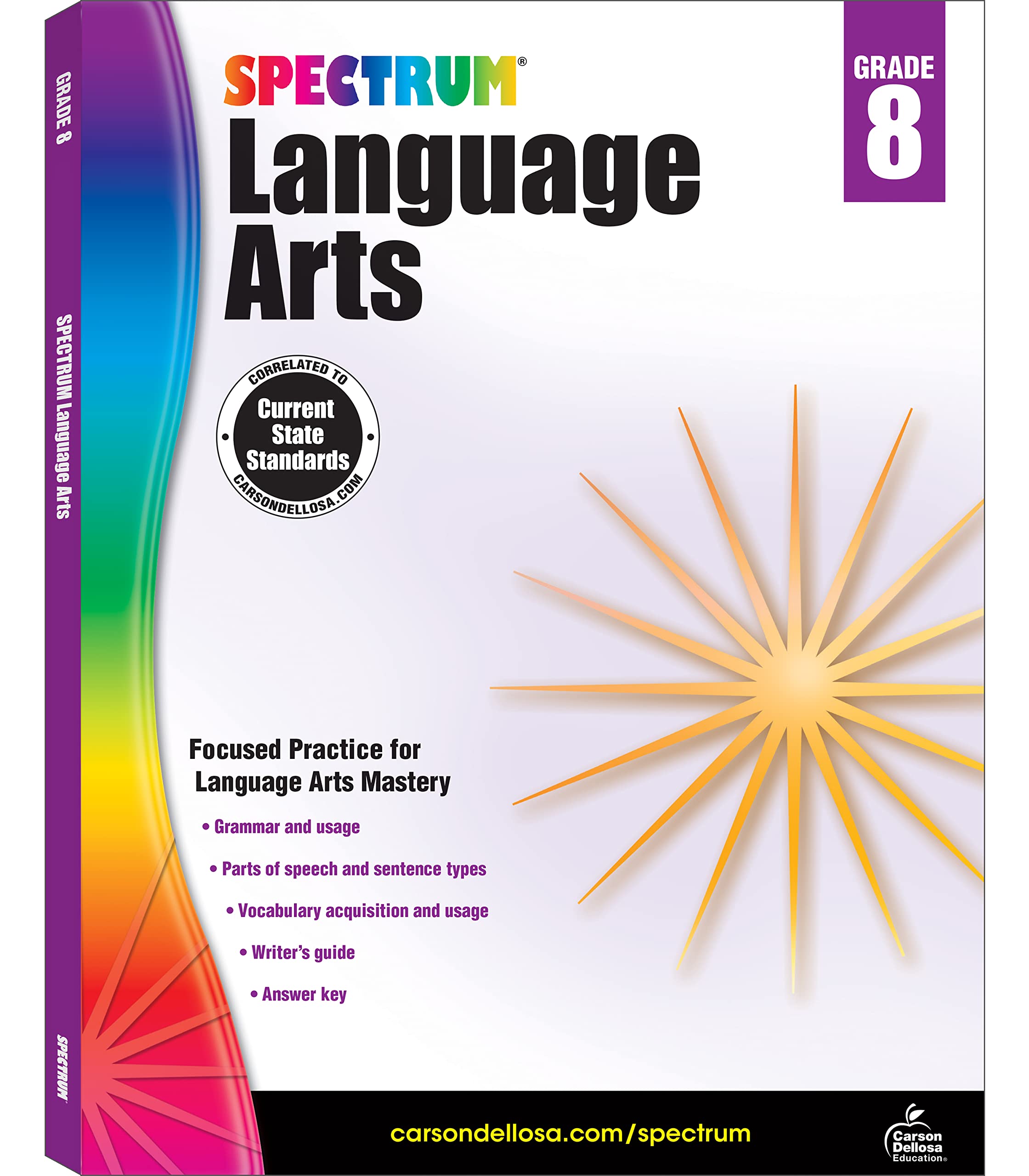 Libro Spectrum Language Arts Grade 8 - Venta Internacional.