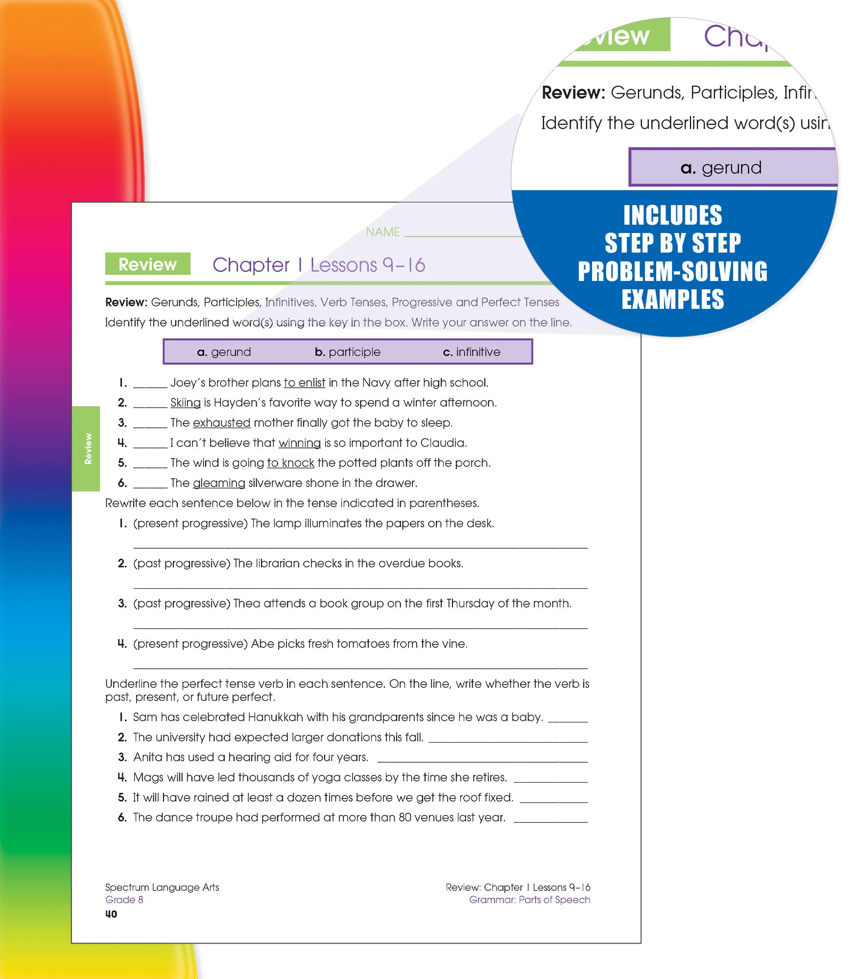 Foto 4 | Libro Spectrum Language Arts Grade 8 - Venta Internacional.