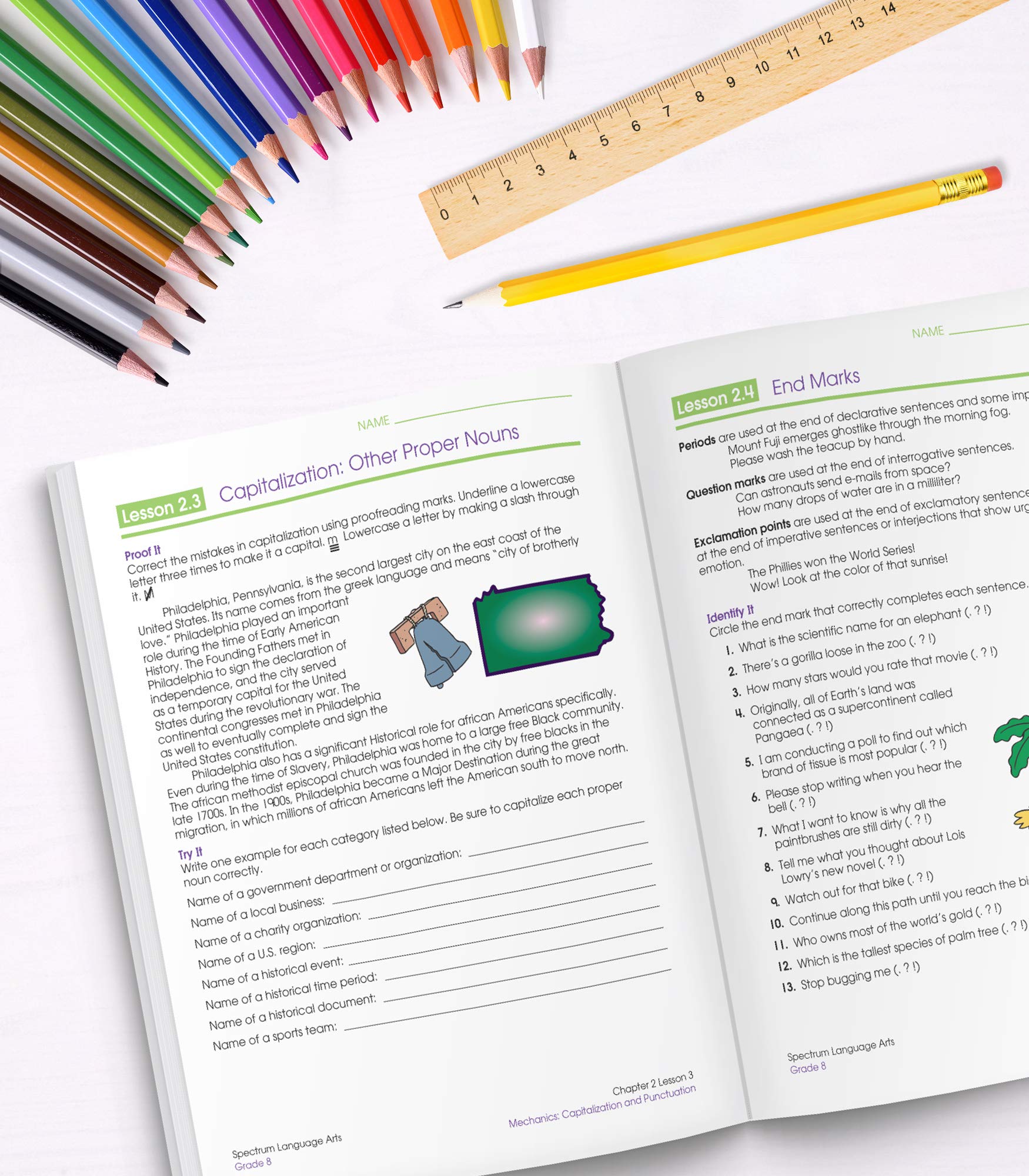 Foto 5 | Libro Spectrum Language Arts Grade 8 - Venta Internacional.