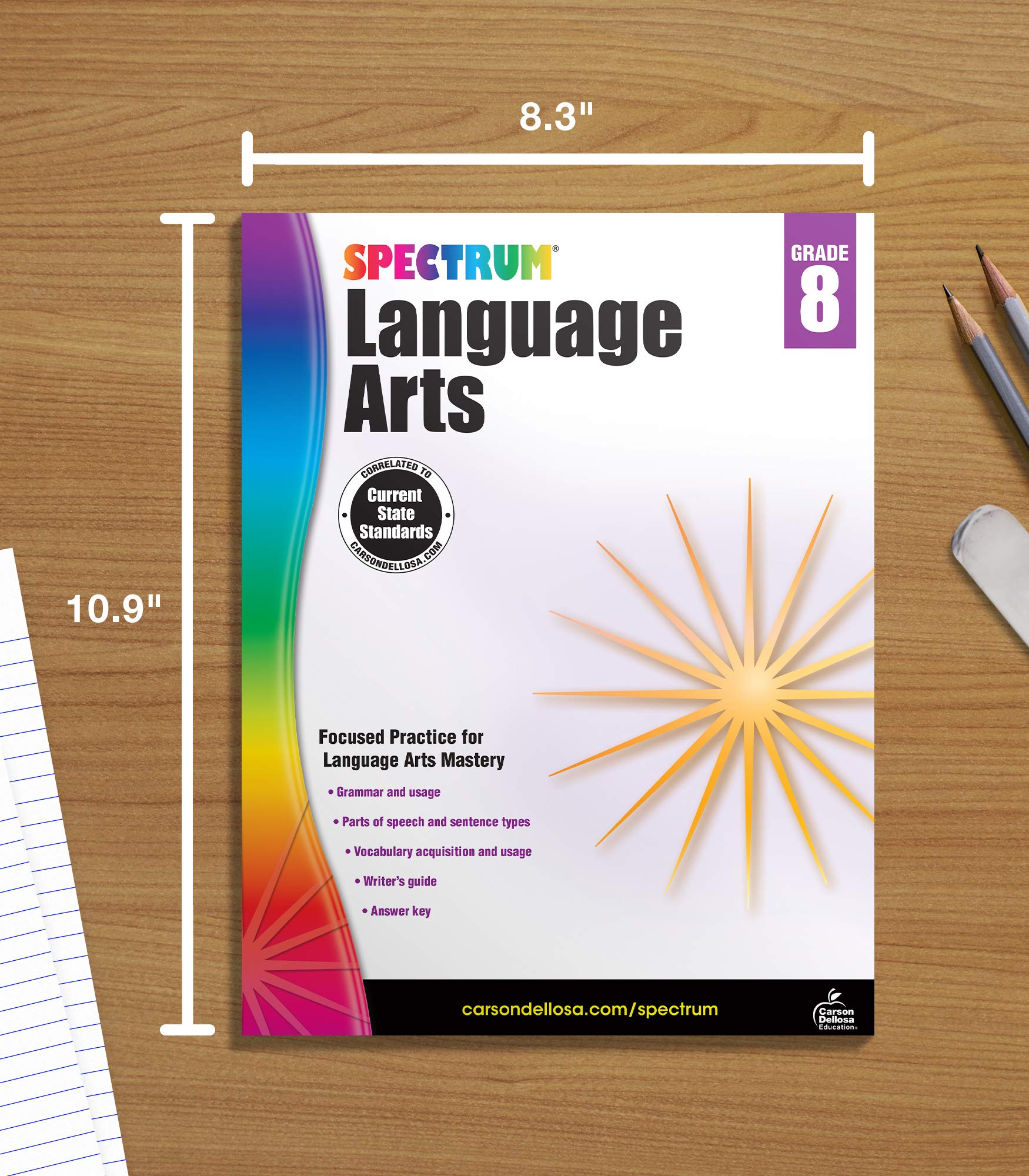 Foto 8 pulgar | Libro Spectrum Language Arts Grade 8 - Venta Internacional.