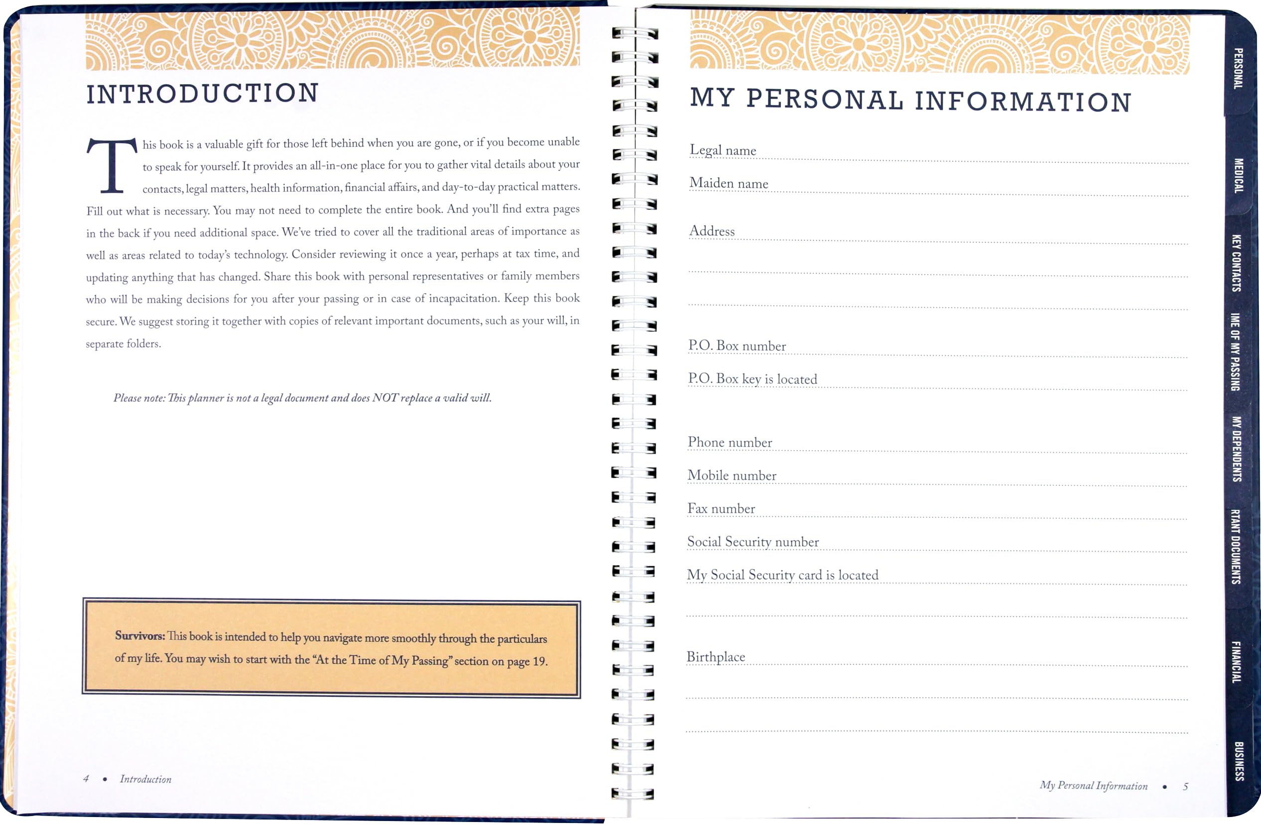 Foto 4 pulgar | Planner Peter Pauper Press Peace Of Mind Tapa Dura - Venta Internacional.