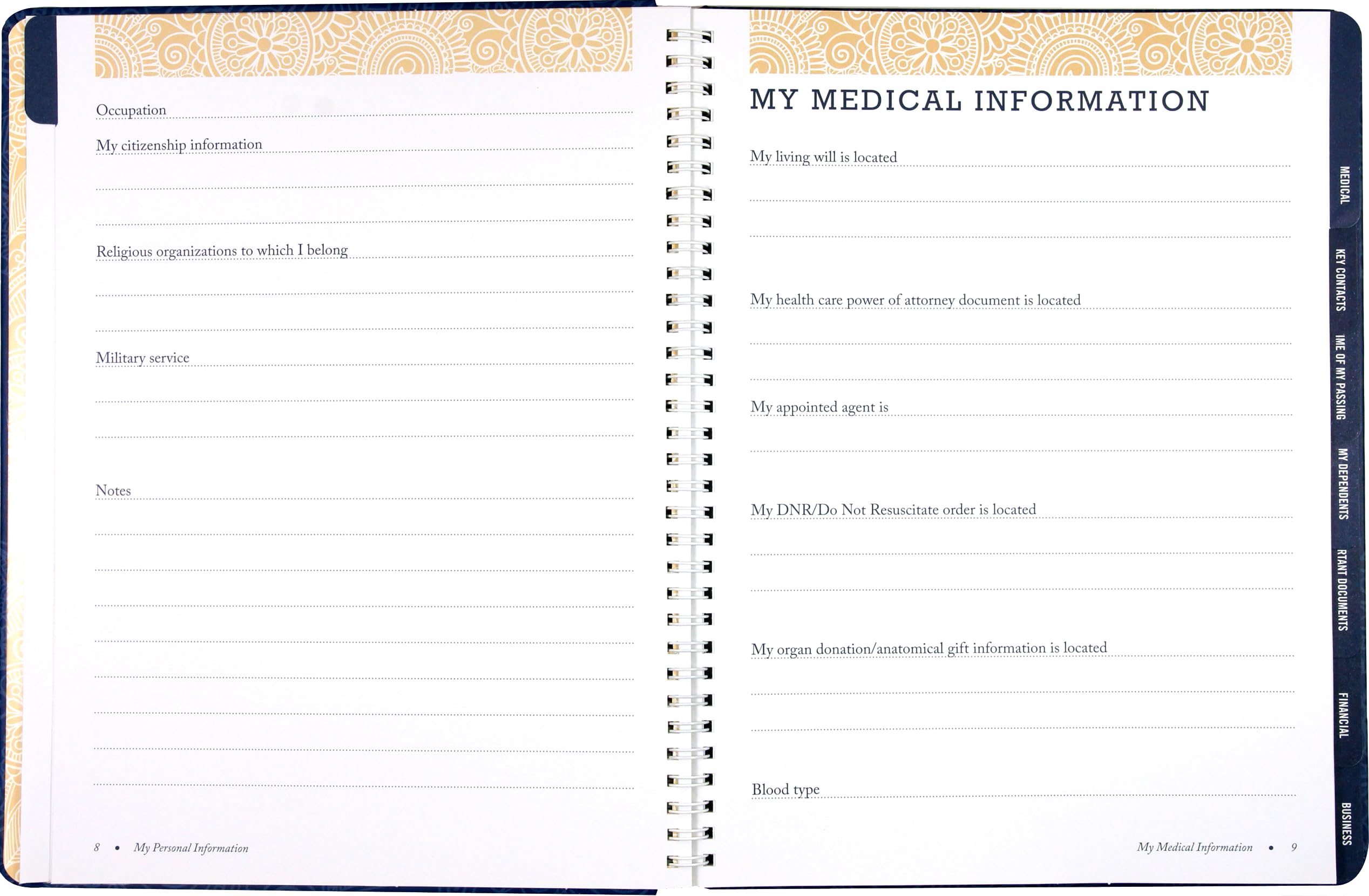 Foto 5 | Planner Peter Pauper Press Peace Of Mind Tapa Dura - Venta Internacional.