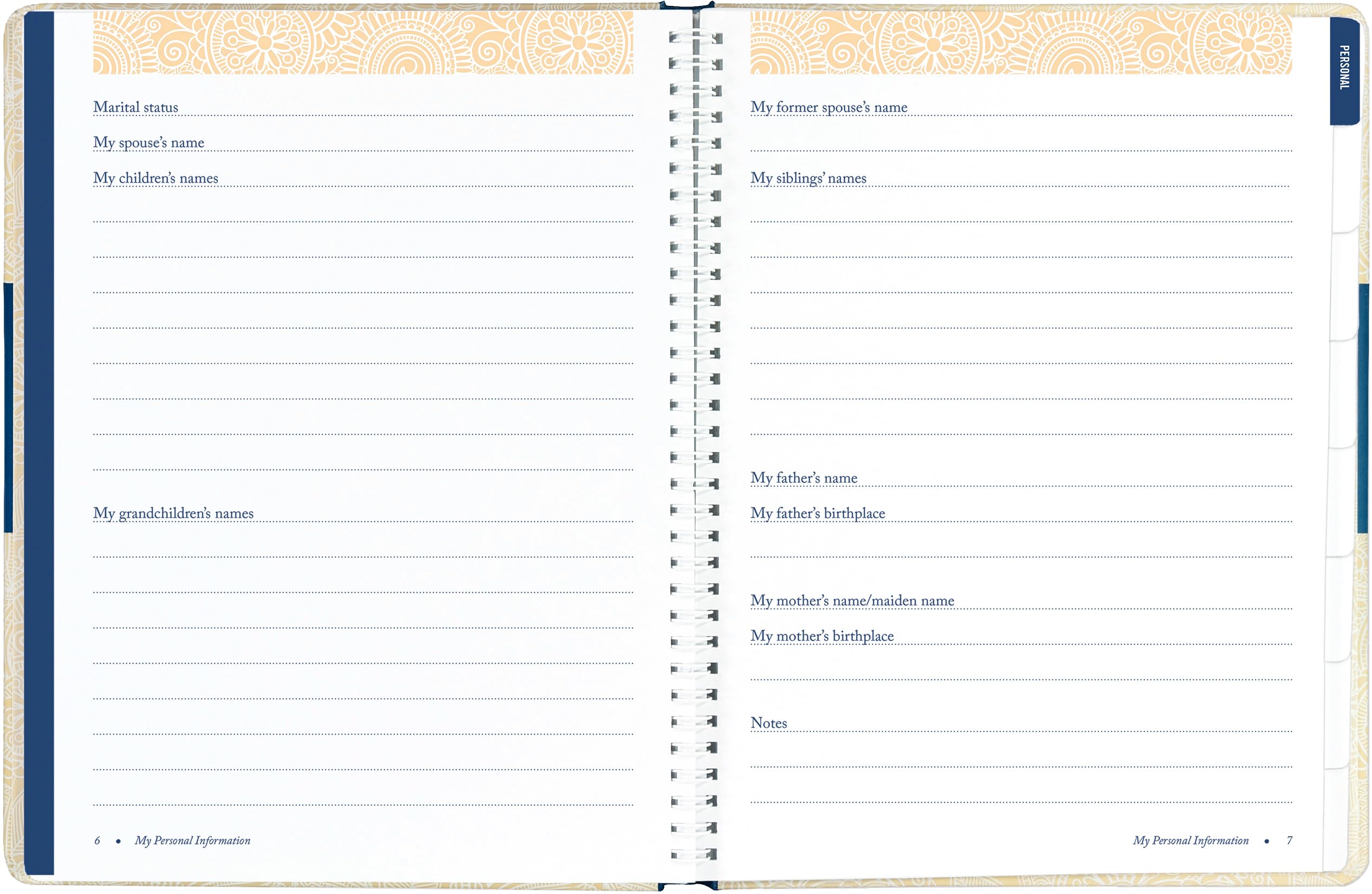 Foto 6 | Planner Peter Pauper Press Peace Of Mind Tapa Dura - Venta Internacional.