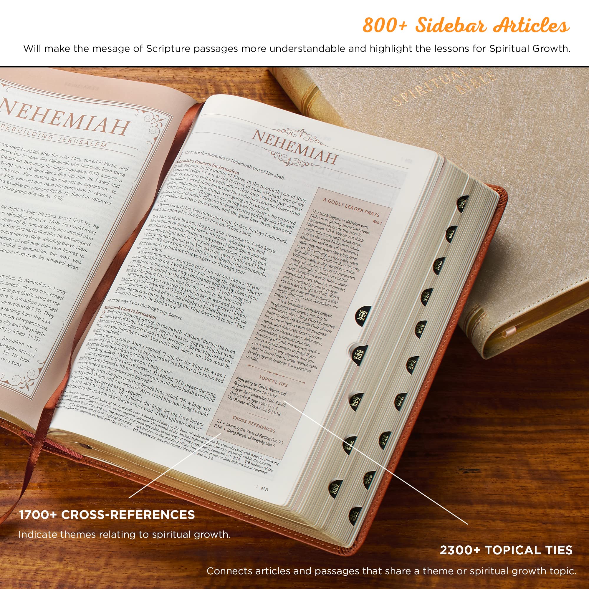 Foto 3 pulgar | Libro Christian Art Gifts The Spiritual Growth Bible (nlt) - Venta Internacional.