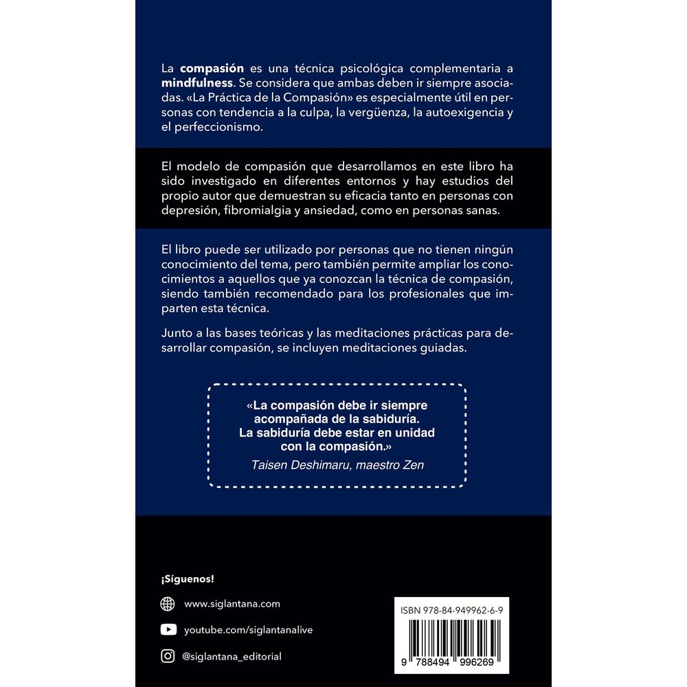 Foto 3 pulgar | La Práctica De La Compasión. Amabilidad Con Los Demás Y Con Uno Mismo